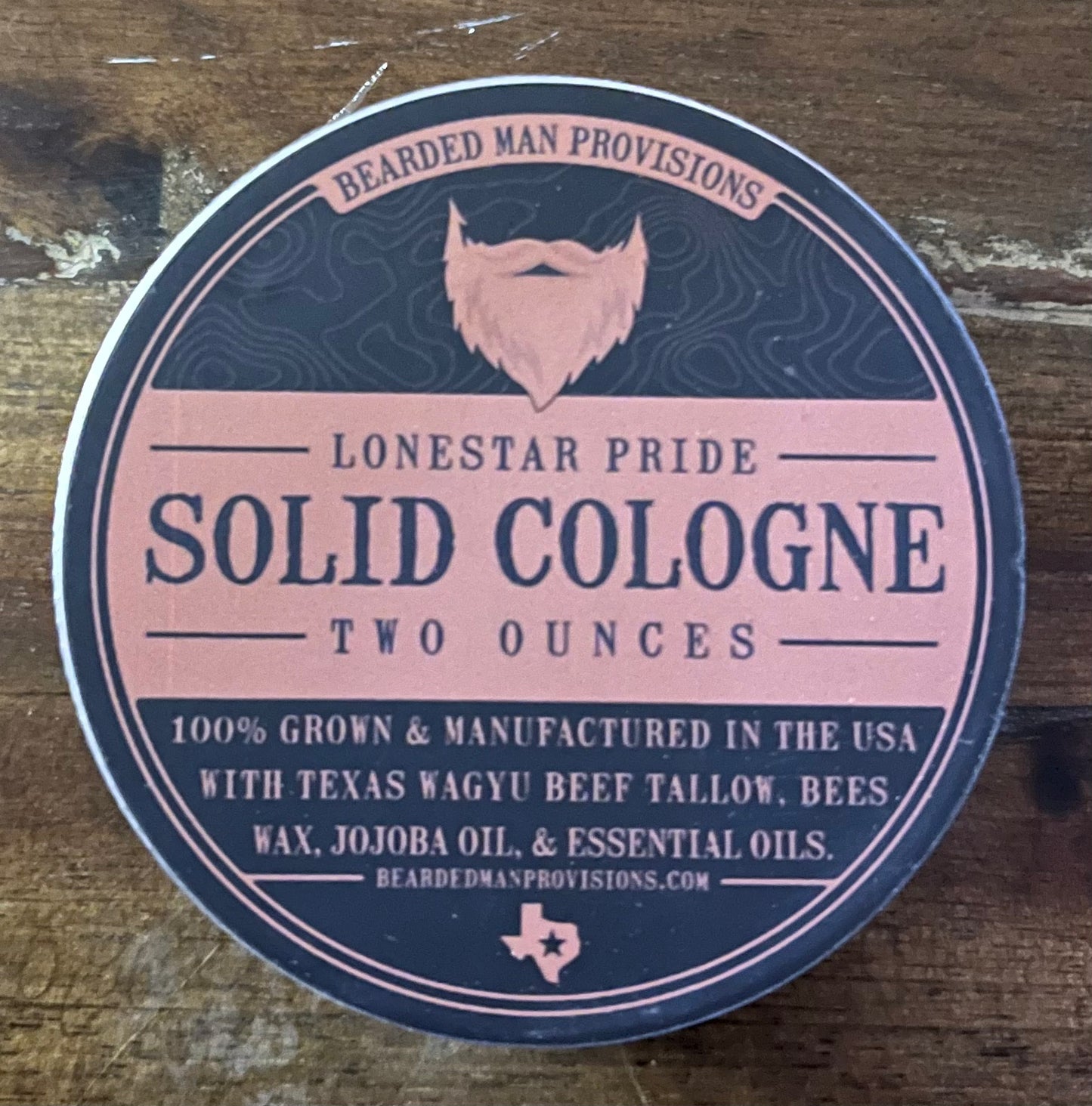 Lonestar Pride Solid Cologne- 2oz